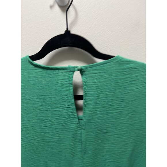 Arula Leah Puff Sleeve Mini Dress Kelly Green Size X - Picture 5 of 6